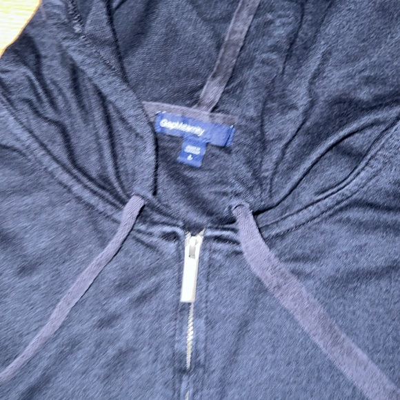 Gap Black Maternity Zip Up Sweater Size Large - Picture 2 of 3